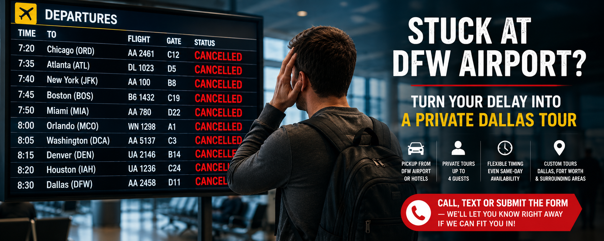 Stranded at DFW airport